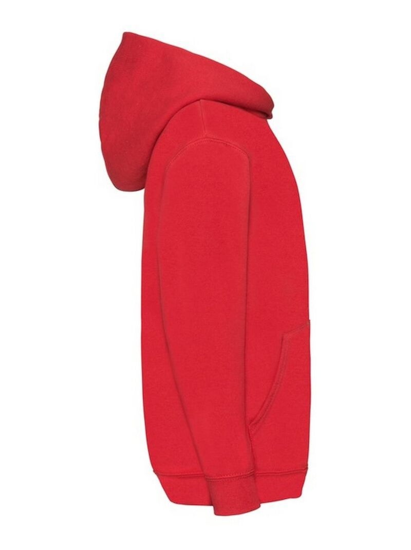 Sweat à capuche classic - fruit of the loom Rouge - Kiabi