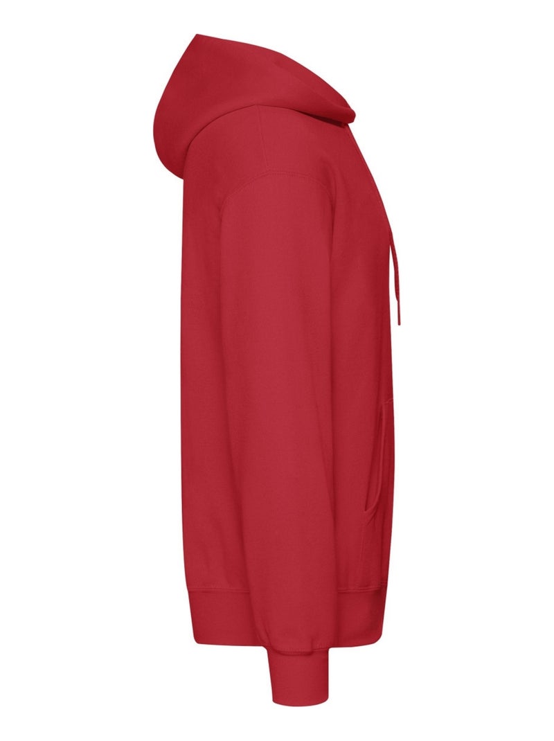 Sweat à capuche classic - fruit of the loom Rouge - Kiabi
