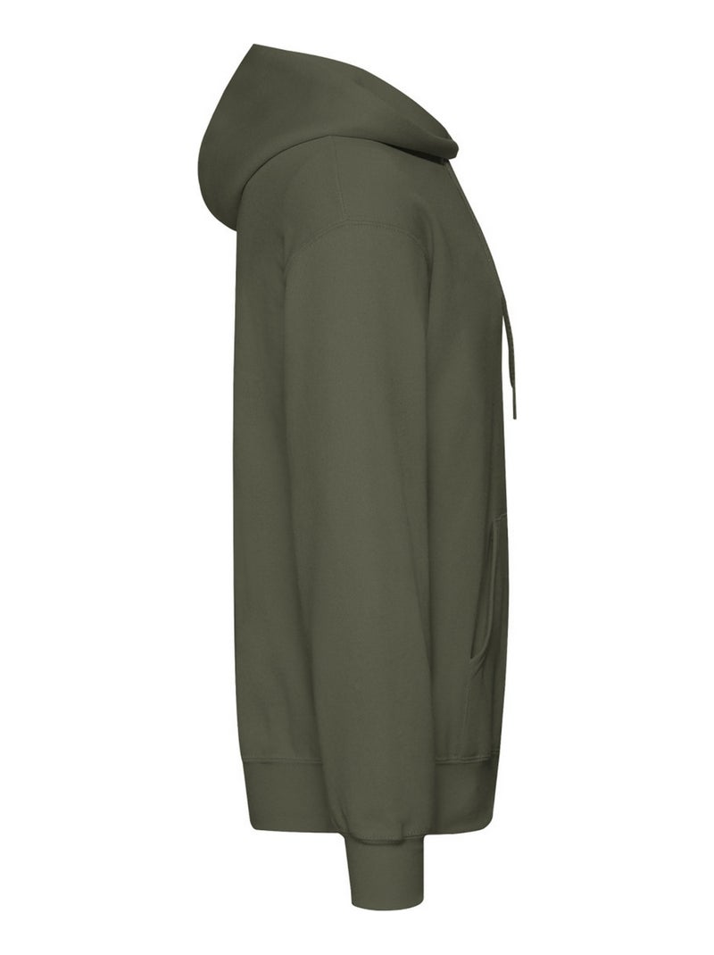 Sweat à capuche classic - fruit of the loom Vert olive - Kiabi