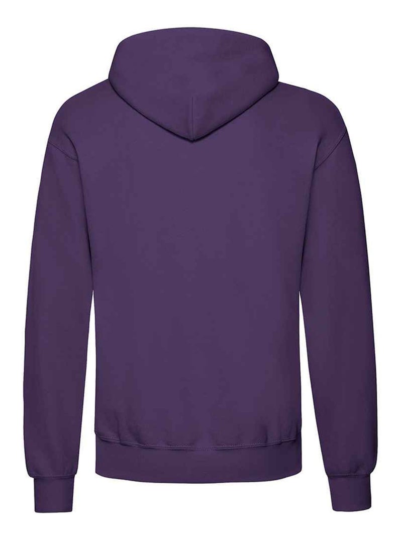 Sweat à capuche classic - fruit of the loom Violet - Kiabi