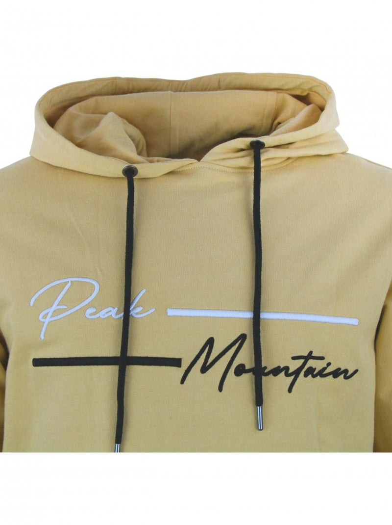 Sweat à capuche   CODEK - PEAK MOUNTAIN Beige - Kiabi