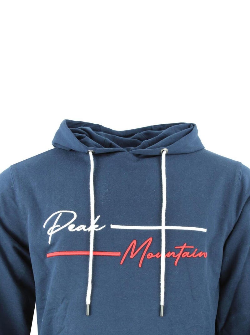 Sweat à capuche   CODEK - PEAK MOUNTAIN Bleu marine - Kiabi