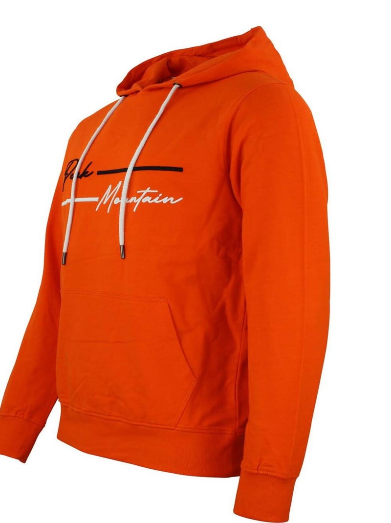 Sweat à capuche   CODEK - PEAK MOUNTAIN Orange - Kiabi