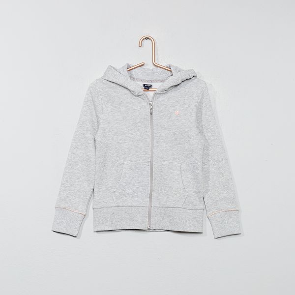 sweat capuche gris fille sweat capuche gris fille