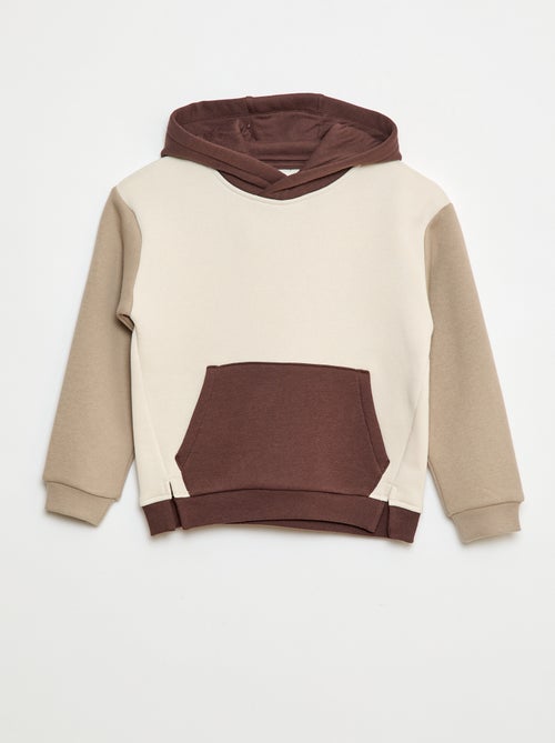 Sweat à capuche color bloc - Kiabi