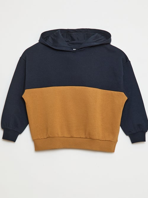 Sweat à capuche color block - Kiabi