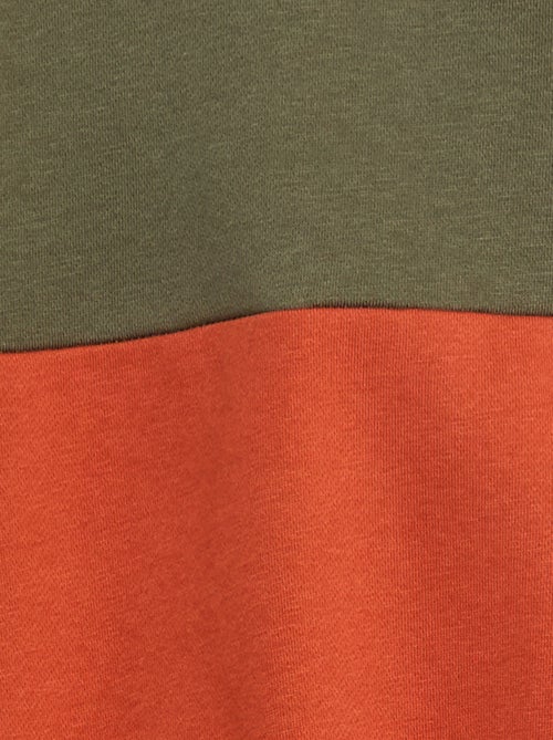 Sweat à capuche color block - Kiabi