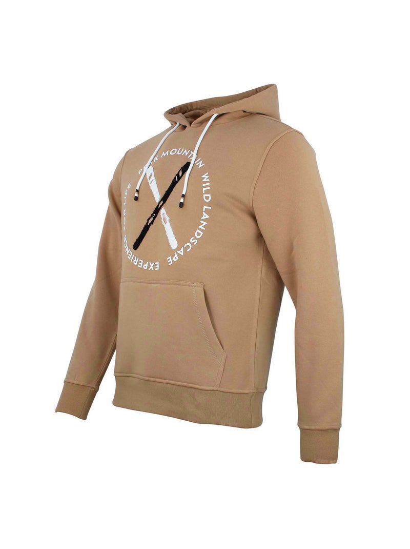 Sweat à capuche   CONOR - PEAK MOUNTAIN Marron caramel - Kiabi