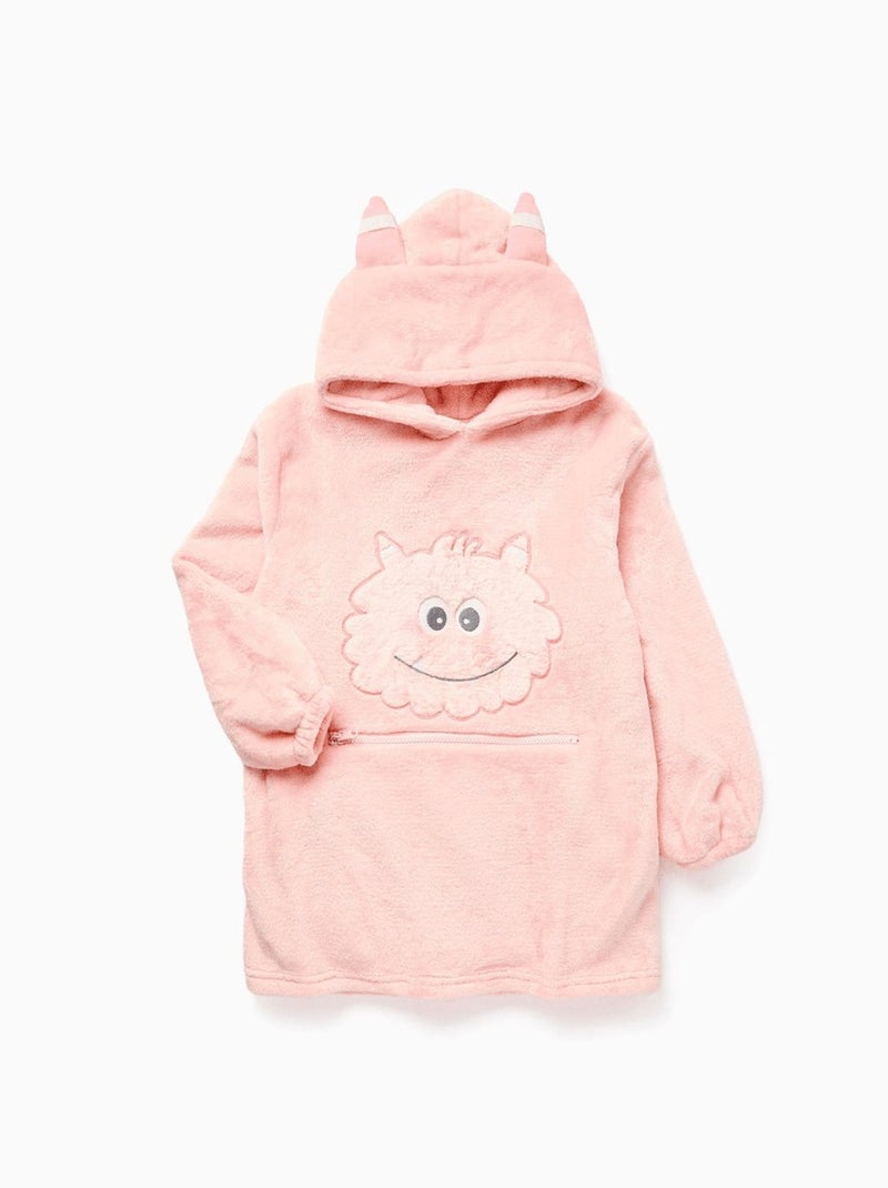 Sweat à capuche convertible en oreiller Monstres d'Émotions Rose foncé - Kiabi