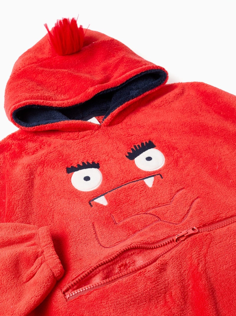 Sweat à capuche convertible en oreiller Monstres d'Émotions Rouge - Kiabi