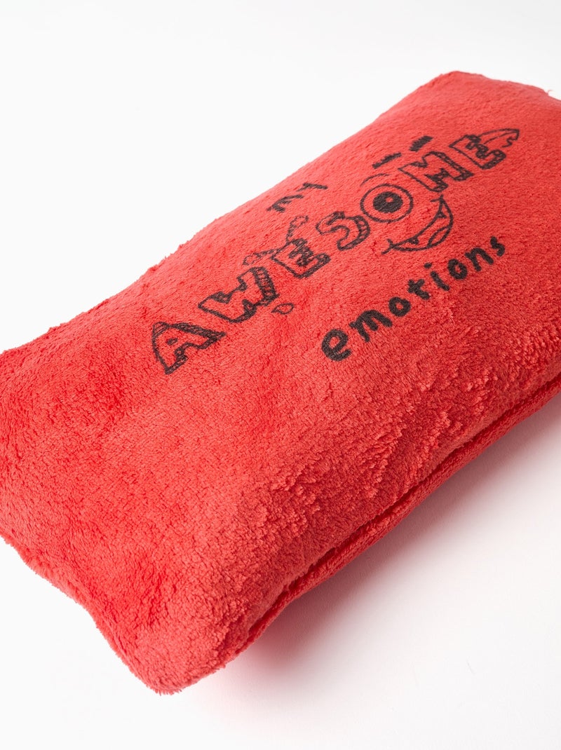 Sweat à capuche convertible en oreiller Monstres d'Émotions Rouge - Kiabi