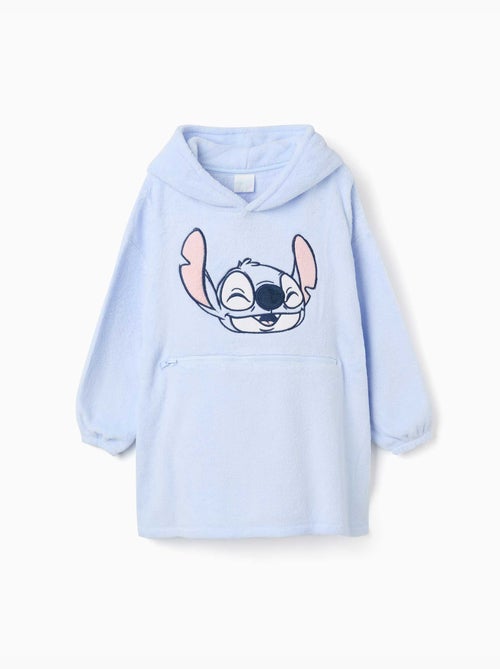 Sweat à capuche convertible en polaire corail avec stitch - Kiabi