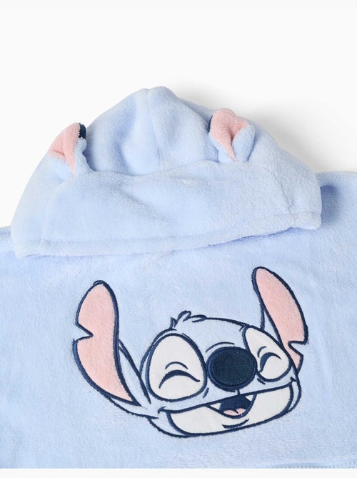 Sweat à capuche convertible en polaire corail avec stitch - Kiabi