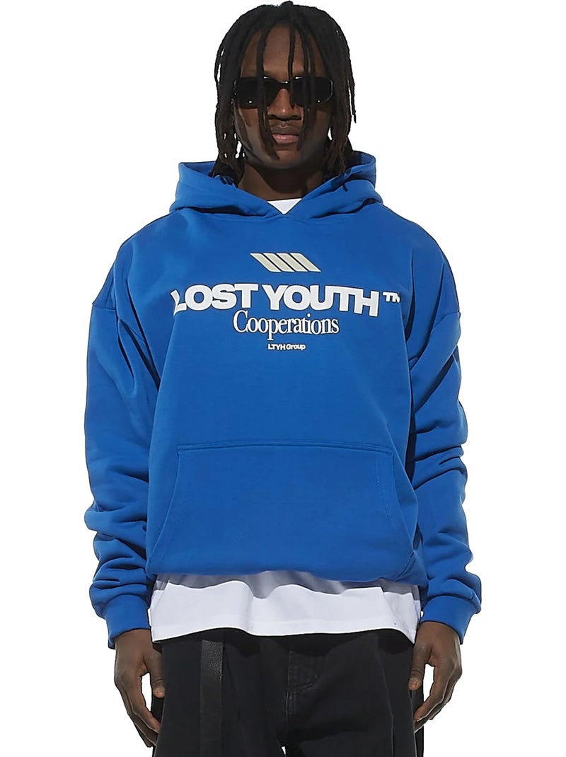 Sweat à capuche cooperations - lost youth Noir - Kiabi