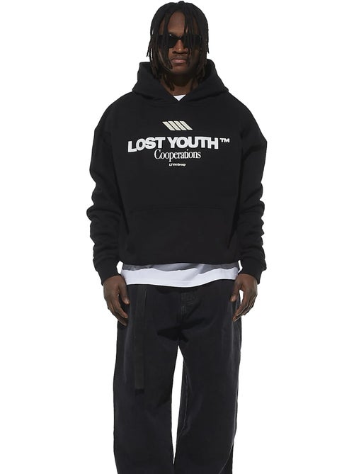 Sweat à capuche cooperations - lost youth - Kiabi