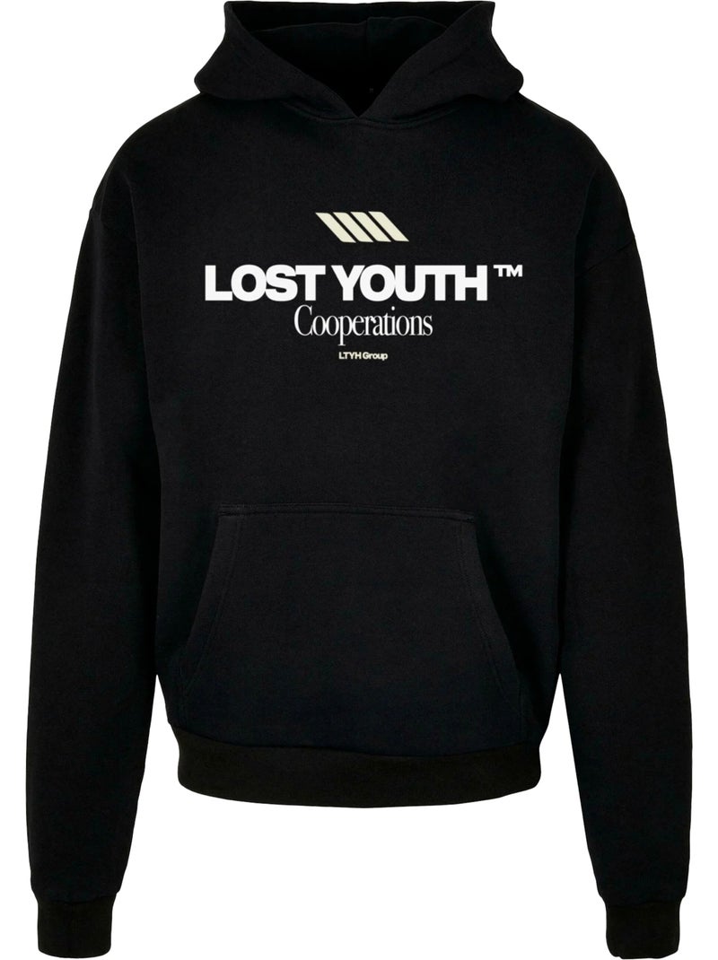 Sweat à capuche cooperations - lost youth Noir - Kiabi