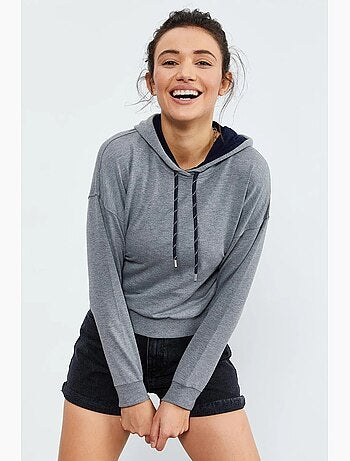 Sweat à capuche coupe décontractée avec lien tommy