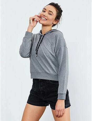 Sweat à capuche coupe décontractée avec lien tommy
