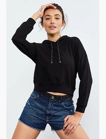 Sweat à capuche coupe décontractée avec lien tommy