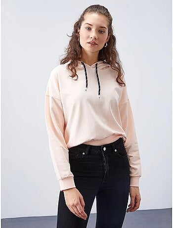 Sweat à capuche coupe décontractée avec lien tommy