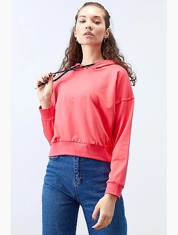 Sweat à capuche coupe décontractée avec lien tommy