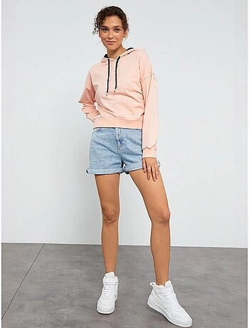 Sweat à capuche coupe décontractée avec lien tommy