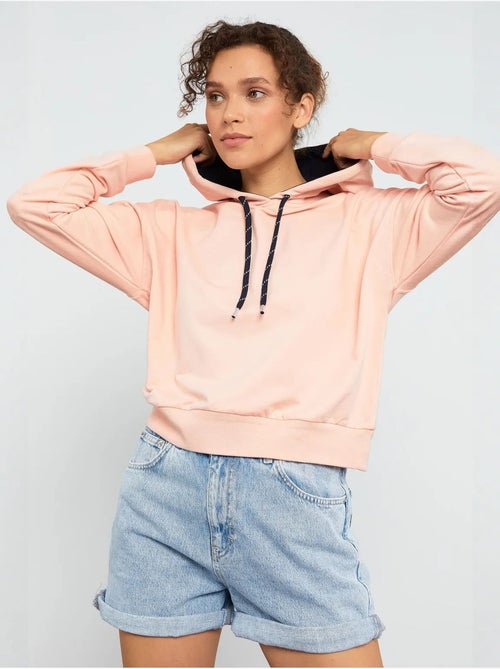 Sweat à capuche coupe décontractée avec lien tommy - Kiabi