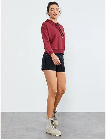 Sweat à capuche coupe décontractée avec lien tommy