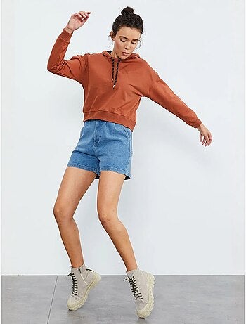 Sweat à capuche coupe décontractée avec lien tommy