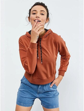 Sweat à capuche coupe décontractée avec lien tommy