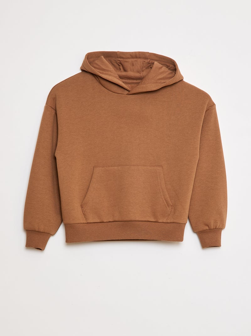 Sweat à capuche coupe loose Beige - Kiabi