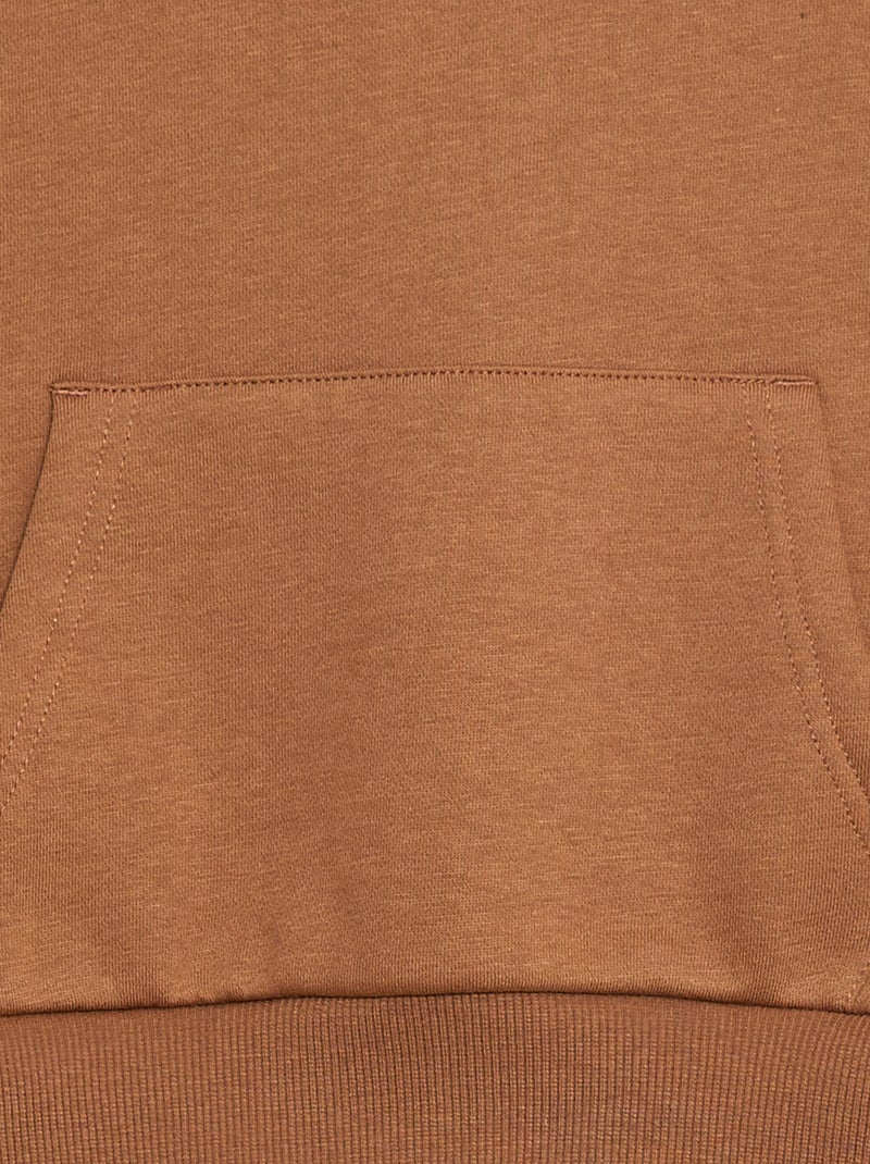 Sweat à capuche coupe loose Beige - Kiabi