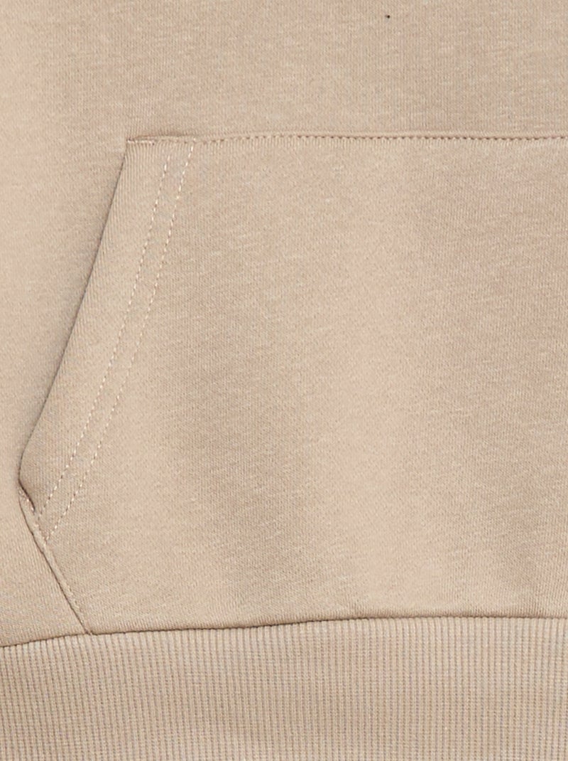 Sweat à capuche coupe loose Beige - Kiabi