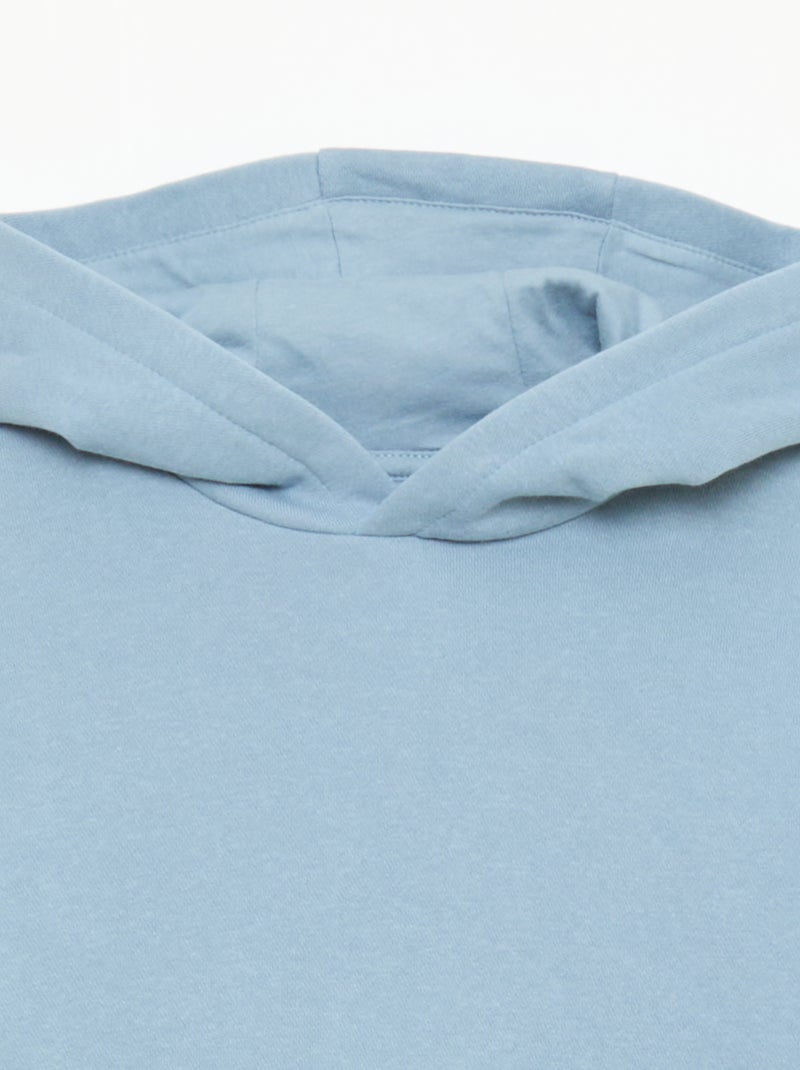 Sweat à capuche coupe loose Bleu - Kiabi