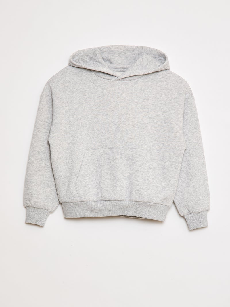 Sweat à capuche coupe loose Gris - Kiabi