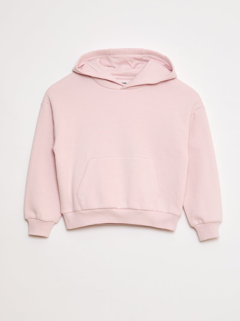 Sweat à capuche coupe loose Rose - Kiabi