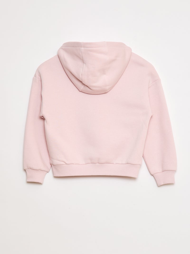 Sweat à capuche coupe loose Rose - Kiabi