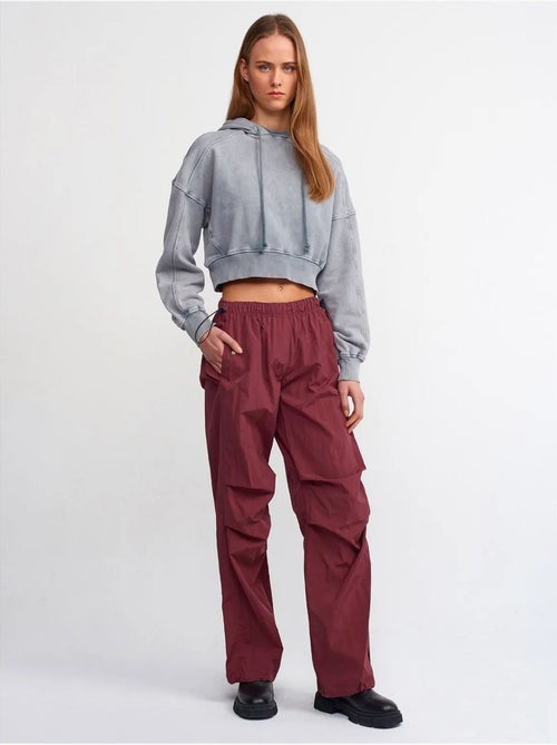 Sweat À Capuche Court Oversize Femme - Kiabi Sweat À Capuche Court Oversize Femme - Kiabi