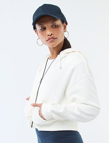 Sweat à capuche crop top