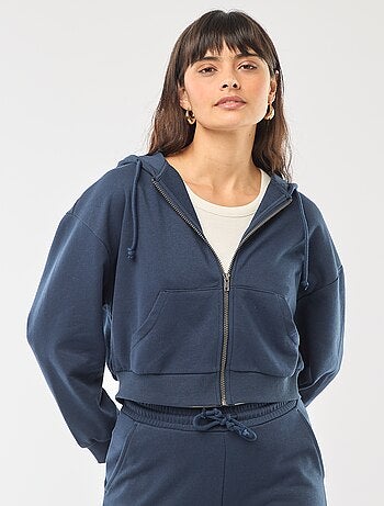 Sweat à capuche crop top
