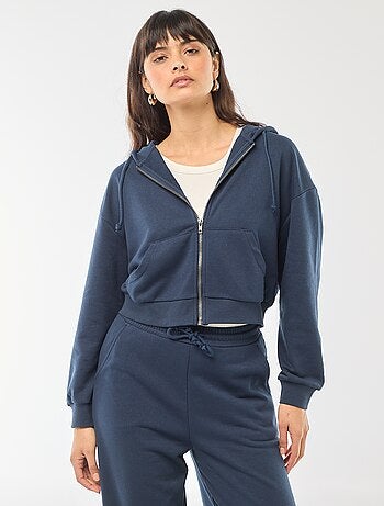 Sweat à capuche crop top