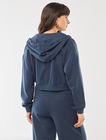 Sweat à capuche crop top