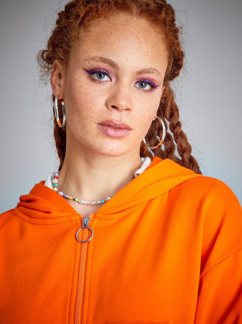 Mufeng 3 Pcs Ensemble Danse Hip Hop Enfant Fille Crop Top Sweat à Capuche Manches Longues Débardeur Sport Yoga Pantalon Cargo Tenue Danse Jazz Streetwear 3-16 Ans, A Noir, 15-16 Ans