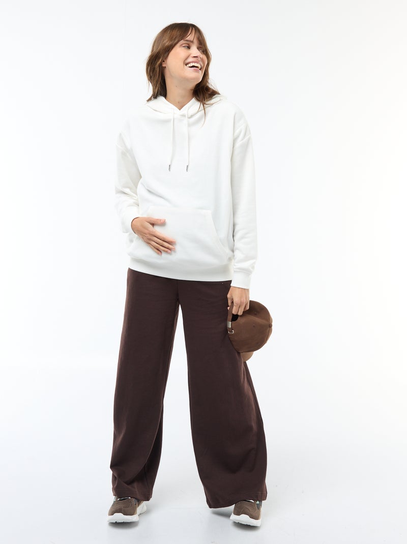 Sweat à capuche d'allaitement Blanc - Kiabi