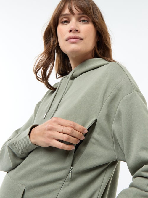 Sweat à capuche d'allaitement - Kiabi