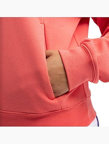Sweat à capuche de padel femme padel femme deuce coral