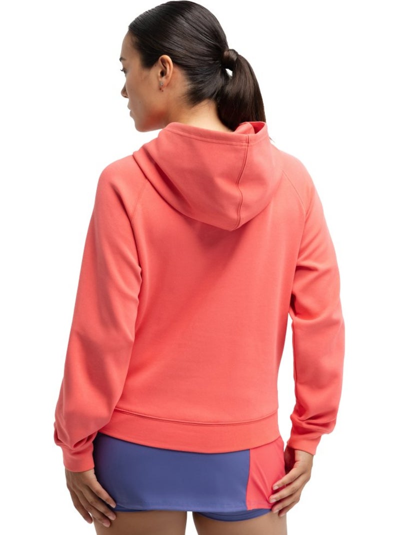 Sweat à capuche de padel femme padel femme deuce coral Rouge - Kiabi