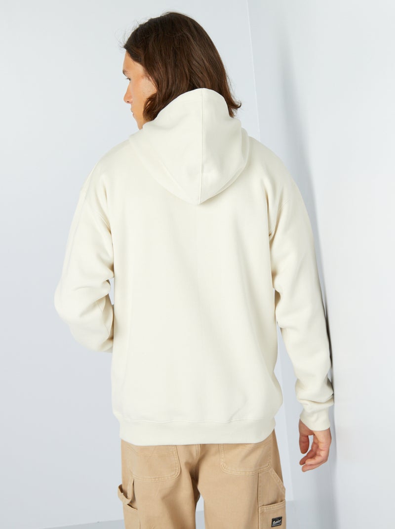 Sweat à capuche 'Deathnote' Ecru - Kiabi