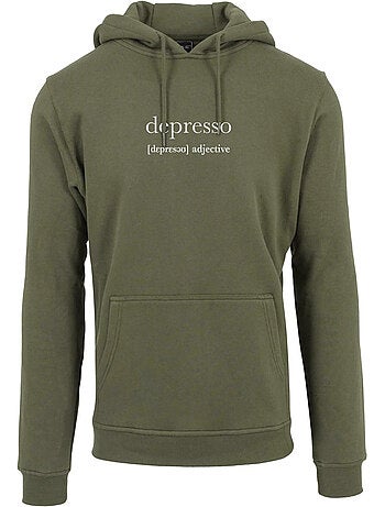 Sweat à capuche depresso - mister tee