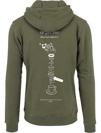 Sweat à capuche depresso - mister tee